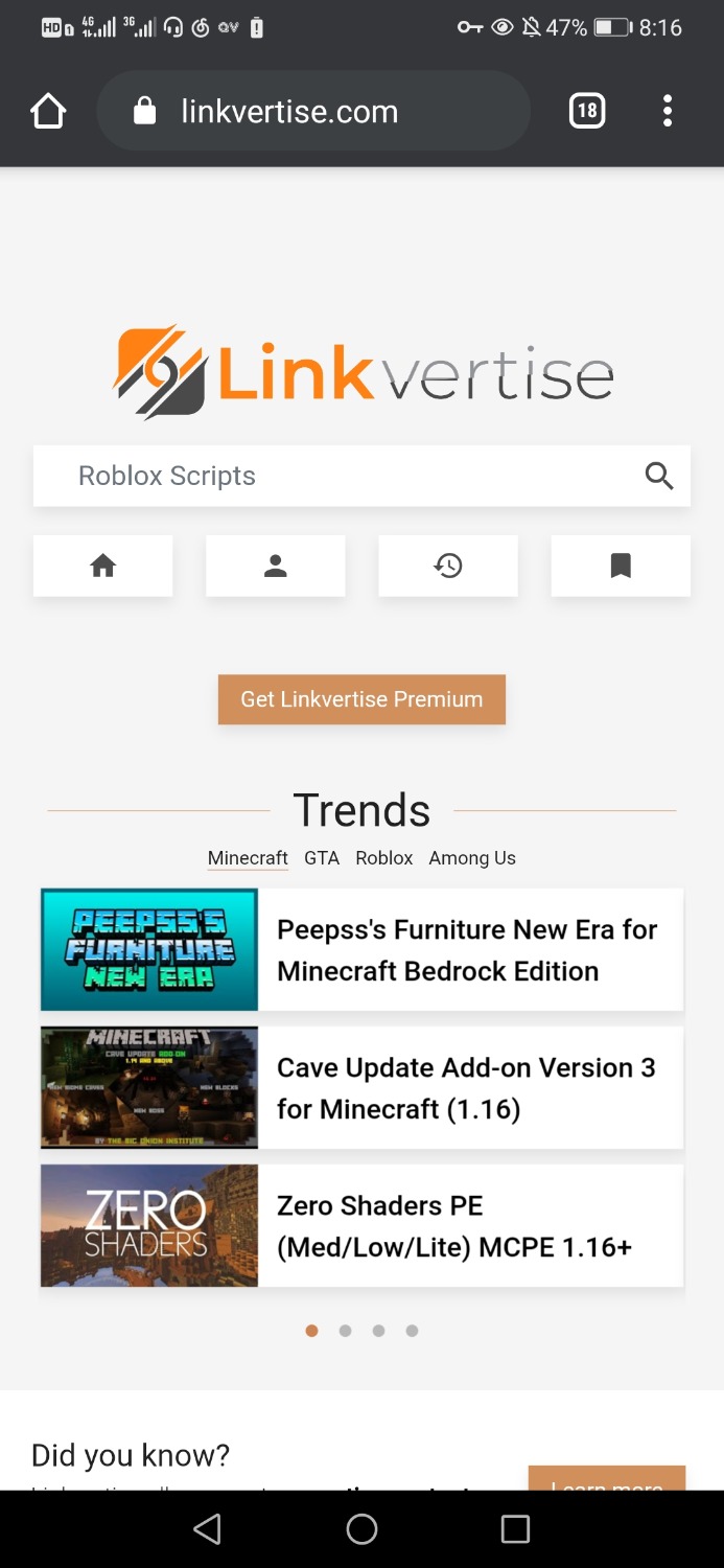 如何在linkvertise上下载资源 - 教程中心 - Minecraft(我的世界)苦力怕论坛